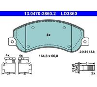 Plaquettes de frein 13.0470-3860.2 ATE pour VW AMAROK