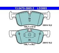 ATE Kit de plaquettes de frein 13.0470-3865.2 Avant Céramique pour BMW 1/2 Coupé Décapotable