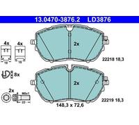 ATE 13.0470-3876.2 Plaquettes de frein