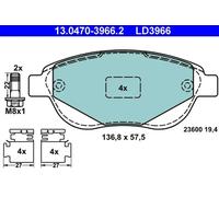 ATE Jeu de plaquettes de frein avant 4006633374248