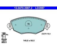 ATE 13.0470-3987.2 Kit de plaquettes de frein, frein à disque pour FORD,JAGUAR