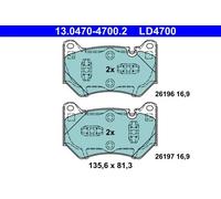 ATE Plaquettes de frein 13.0470-4700.2 Avant Céramique – Compatible AUDI Q5, Q5 Sportback, Q5 Van