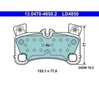 Plaquettes de frein 13.0470-4850.2 ATE pour AUDI VW PORSCHE