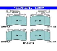 Plaquettes de frein 13.0470-4971.2 ATE pour ALFA ROMEO LANCIA