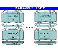 ATE Jeu de plaquettes de frein 13.0470-4990.2 avant Céramique pour MERCEDES-BENZ Classe S SL