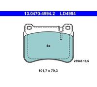 Plaquettes de frein 13.0470-4994.2 ATE pour MERCEDES-BENZ T-Model SLK