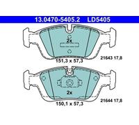 Plaquettes de frein 13.0470-5405.2 ATE pour BMW 3 3 Coupé 3 Touring 3 Compact