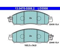 Plaquettes de frein 13.0470-5508.2 ATE pour NISSAN LEAF NV200 Fourgon