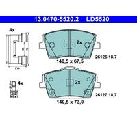 Plaquettes de frein 13.0470-5520.2 ATE pour VOLVO XC40