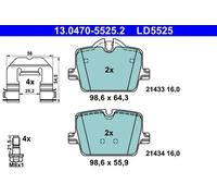 Plaquettes de frein 13.0470-5525.2 ATE pour BMW TOYOTA