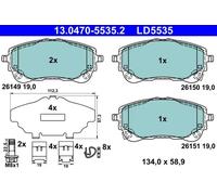 ATE 13.0470-5535.2 Plaquettes de frein