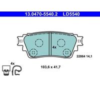 ATE Plaquettes de frein 13.0470-5540.2 – Kit pour frein à disque Mitsubishi Eclipse Cross