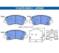 ATE Plaquettes de frein 13.0470-5548.2 pour KIA HYUNDAI