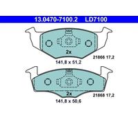 Plaquettes de frein 13.0470-7100.2 ATE pour SKODA SEAT VW
