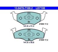 ATE Plaquettes de frein 13.0470-7100.2 pour SKODA SEAT VW
