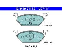 Plaquettes de frein 13.0470-7111.2 ATE pour SKODA AUDI SEAT VW