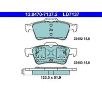 ATE Plaquettes de frein 13.0470-7137.2 pour Nissan et Renault