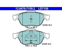 ATE Kit de plaquettes de frein 13.0470-7159.2 pour frein à disque