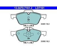 ATE Plaquettes de frein 13.0470-7161.2 pour MINI Décapotable