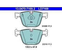 Plaquettes de frein 13.0470-7169.2 ATE pour BMW 7 5 Touring 6 6 Décapotable X6 5