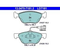 Plaquettes de frein 13.0470-7181.2 ATE pour ALFA ROMEO GT