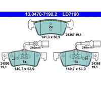 Plaquettes de frein 13.0470-7190.2 ATE pour VW TOUAREG