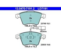 Plaquettes de frein 13.0470-7191.2 ATE pour VW TOUAREG
