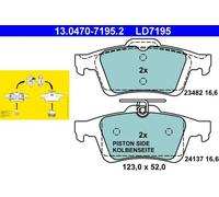 Plaquettes de frein 13.0470-7195.2 ATE pour FORD MAZDA OPEL SAAB VOLVO