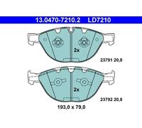 Plaquettes de frein 13.0470-7210.2 ATE pour BMW 5 Touring 7 5 6 6 Décapotable