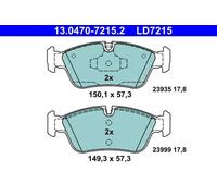ATE Plaquette de Freins 13.0470-7215.2 Sabots de Frein pour BMW 3er