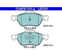 Plaquettes de frein 13.0470-7221.2 ATE pour RENAULT MEGANE II Break MEGANE II