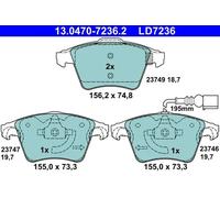 ATE Plaquettes de frein 13.0470-7236.2 pour VW Multivan T5 California Camper