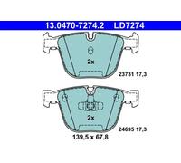 Plaquettes de frein 13.0470-7274.2 ATE pour BMW 5 Gran Turismo 7