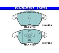 Plaquettes de frein 13.0470-7285.2 ATE pour AUDI SEAT VW