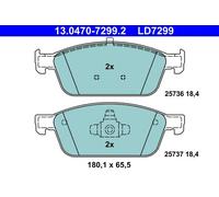 ATE Plaquettes de frein 13.0470-7299.2 pour Ford Focus III, Kuga II, Kuga II Van