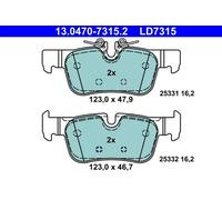 Plaquettes de frein 13.0470-7315.2 ATE pour BMW MINI
