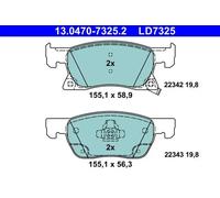 Plaquettes de frein 13.0470-7325.2 ATE pour OPEL ASTRA K ASTRA K Sports Tourer