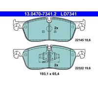 Plaquettes de frein 13.0470-7341.2 ATE pour JAGUAR LAND ROVER