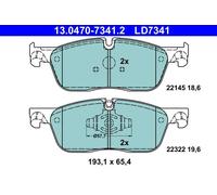 Plaquettes de frein 13.0470-7341.2 ATE pour JAGUAR LAND ROVER