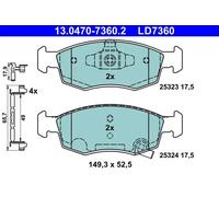 Plaquettes de frein 13.0470-7360.2 ATE pour FIAT ABARTH LANCIA