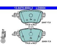 Plaquettes de frein 13.0470-9004.2 ATE pour MERCEDES-BENZ