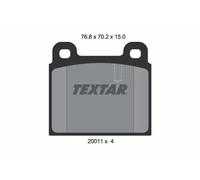 Plaquettes de frein 2001107 TEXTAR pour PORSCHE 911 911 Targa 911 Décapotable