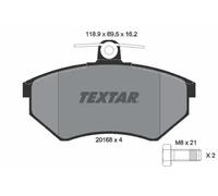 TEXTAR 2016801 Plaquettes de frein