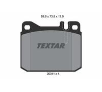 TEXTAR 2034110 Plaquettes de frein