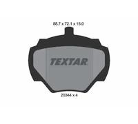 Plaquettes de frein 2034402 TEXTAR pour LAND ROVER RANGE ROVER I DEFENDER Cabrio