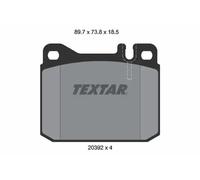 Plaquettes de frein 2039213 TEXTAR pour VW LT 28-35 I Autobus/Autocar