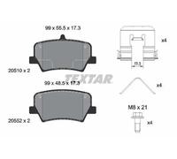 Plaquettes de frein 2051001 TEXTAR pour VOLVO LYNK & CO