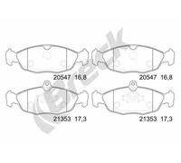BRECK 20547 00 702 00 Plaquettes de frein