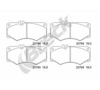 Plaquettes de frein 20784 00 703 10 BRECK pour MERCEDES-BENZ PUCH