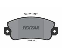 Plaquettes de frein 2095005 TEXTAR pour FIAT LANCIA SEAT AUTOBIANCHI